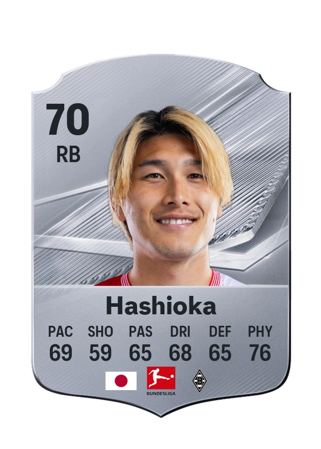 Carta Common di Daiki Hashioka, valutazione 70