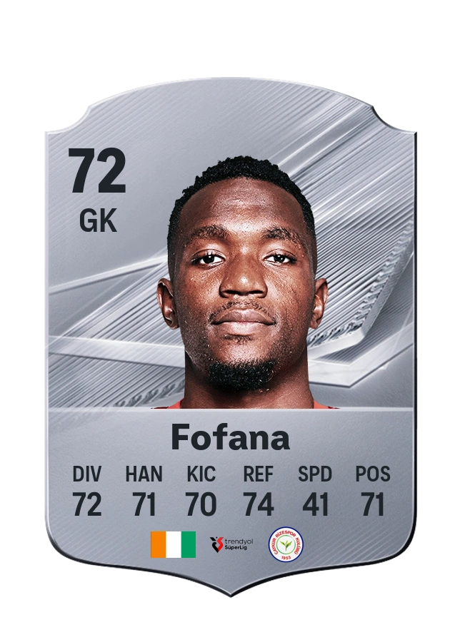 Yahia Fofana, karta Common, ocena 72
