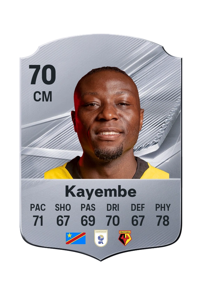 Edo Kayembe, Common card, rated 70