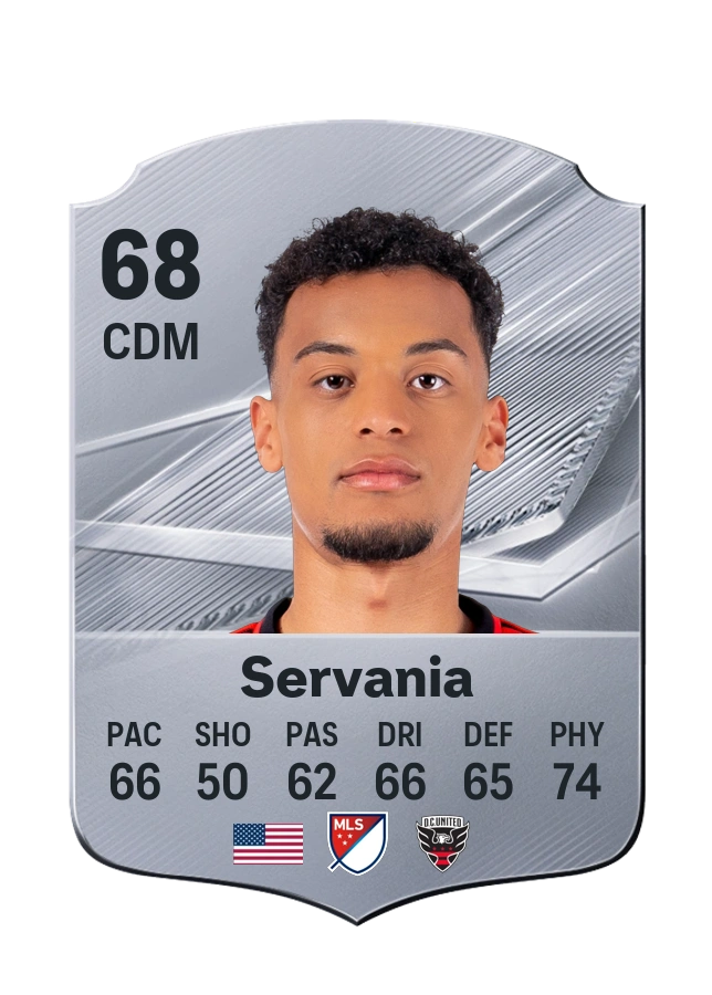 Brandon Servania, Common card, rated 68