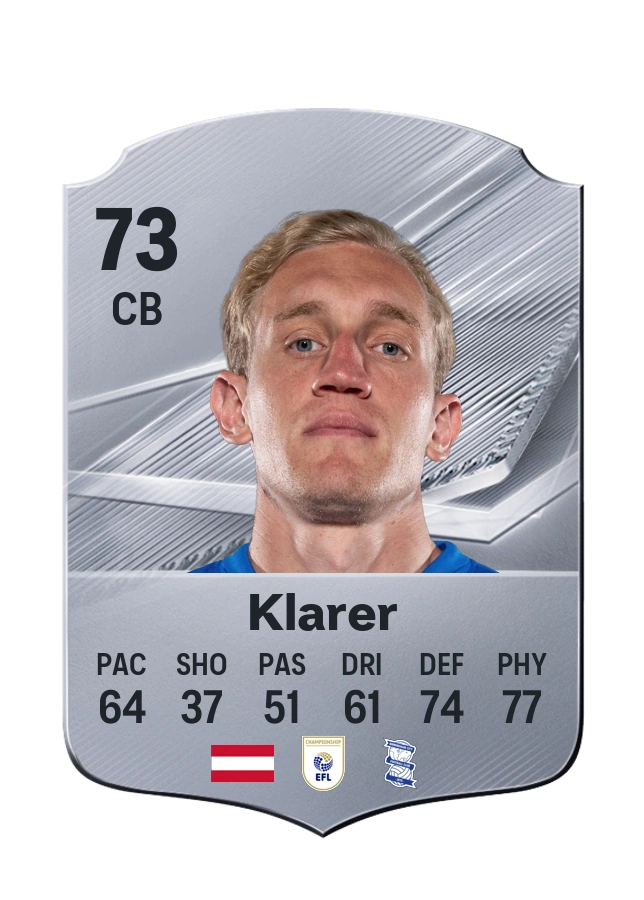 Carta Common de Christoph Klarer, valoración 73