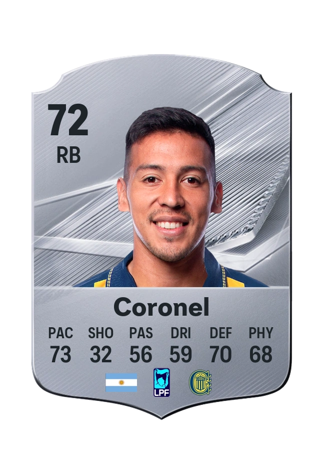 Emanuel Coronel، بطاقة Common، بتقييم 72