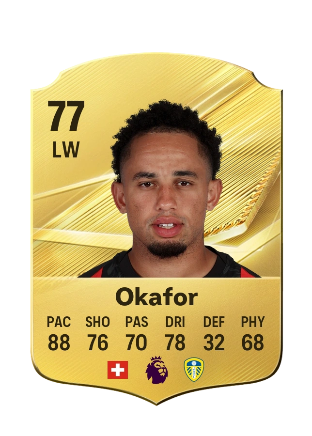 Carta Common de Noah Okafor, valoración 77