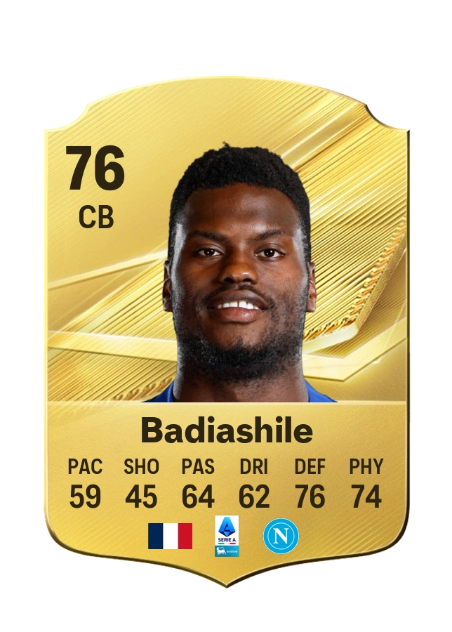 Benoît Badiashile, Common card, rated 76
