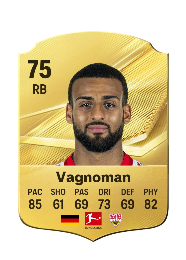 Carta Common de Josha Vagnoman, overall 75