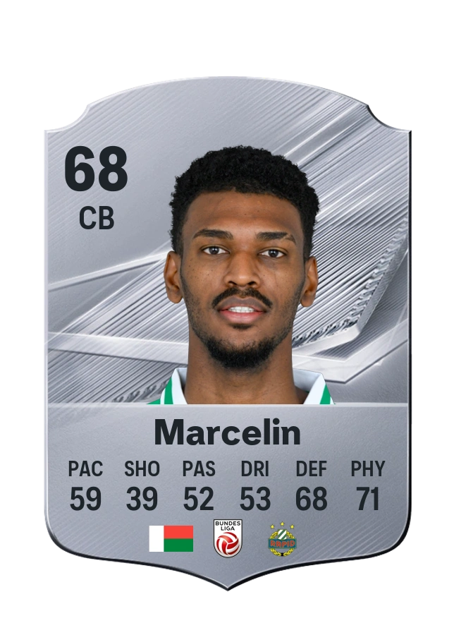 Jean Harisson Marcelin, Common card, rated 68