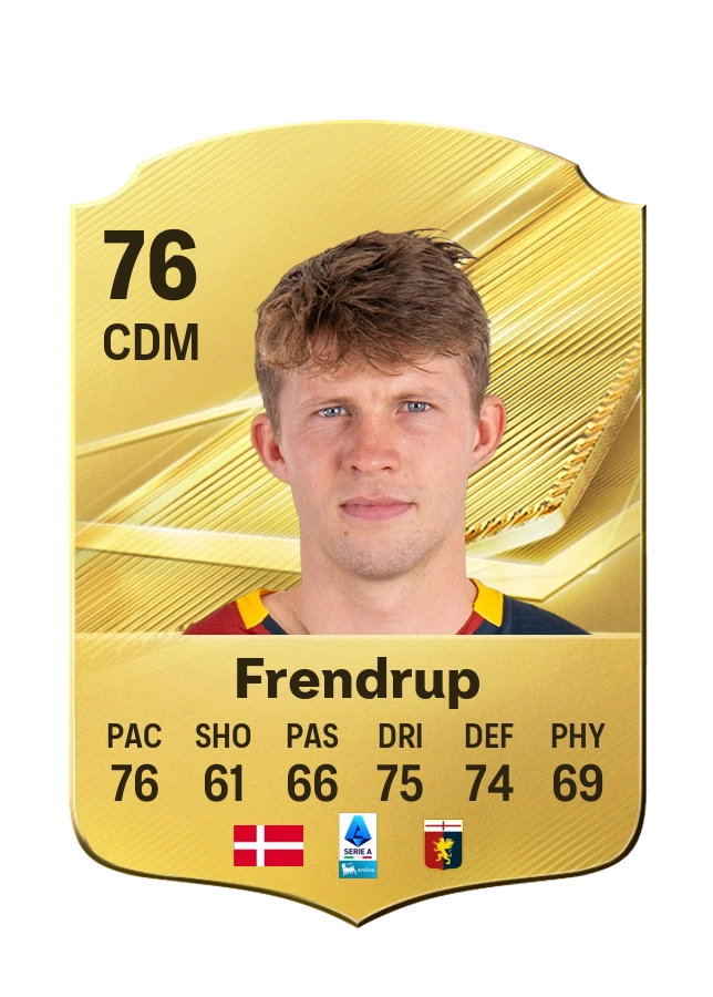 Morten Frendrup, Common card, rated 76