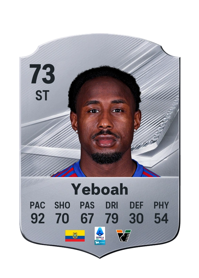 John Yeboah, Common card, rated 73