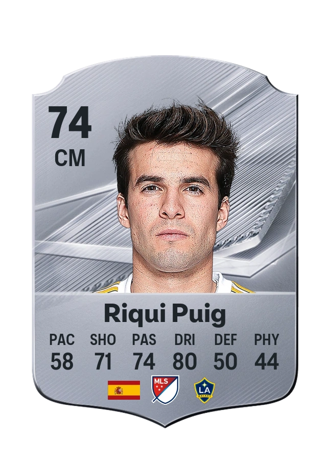 Riqui Puig, Common card, rated 74