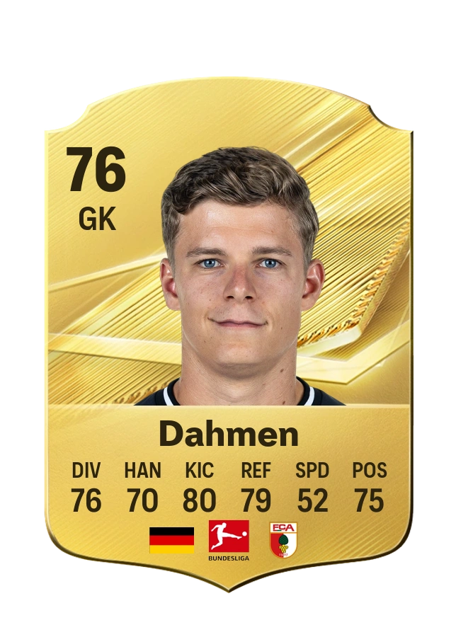 Finn Dahmen, karta Common, ocena 76