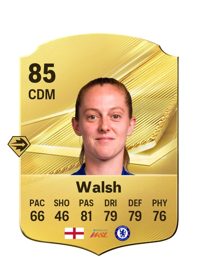 Keira Walsh, Common card, rated 85