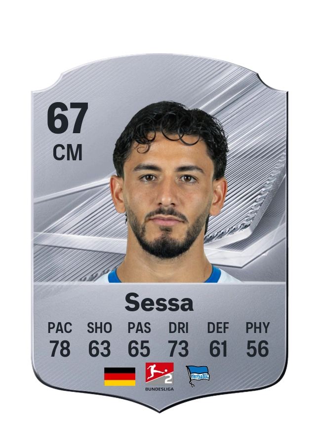 Kevin Sessa, Common card, rated 67