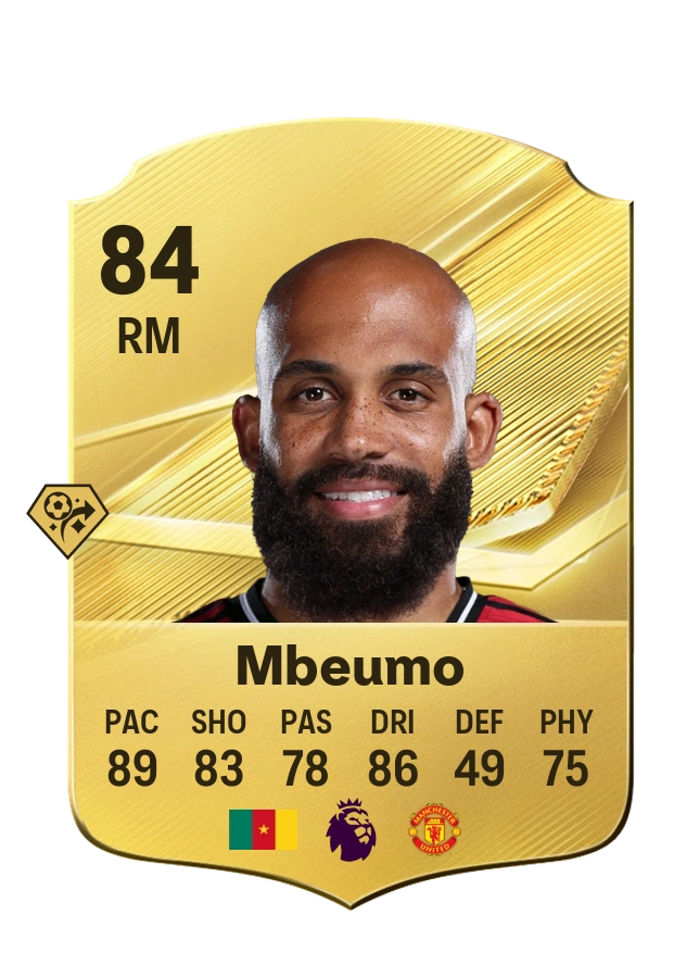 Bryan Mbeumo، بطاقة Common، بتقييم 84