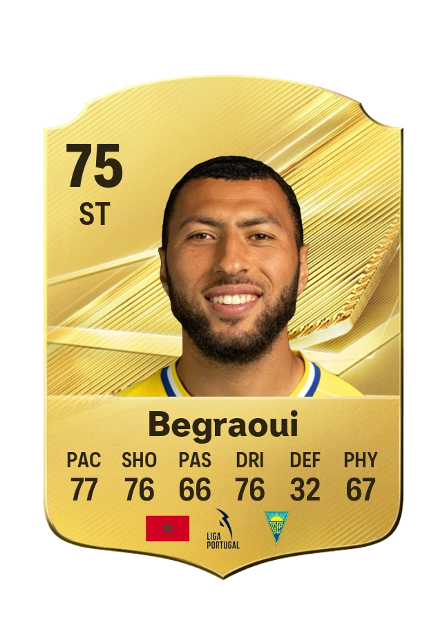 Yanis Begraoui, Common card, rated 75
