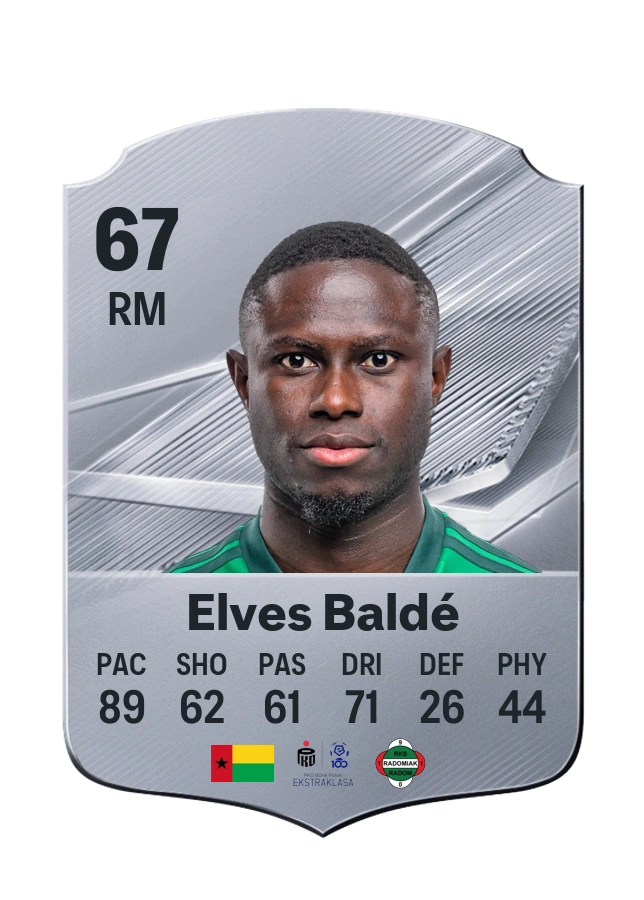 Elves Baldé، بطاقة Common، بتقييم 67