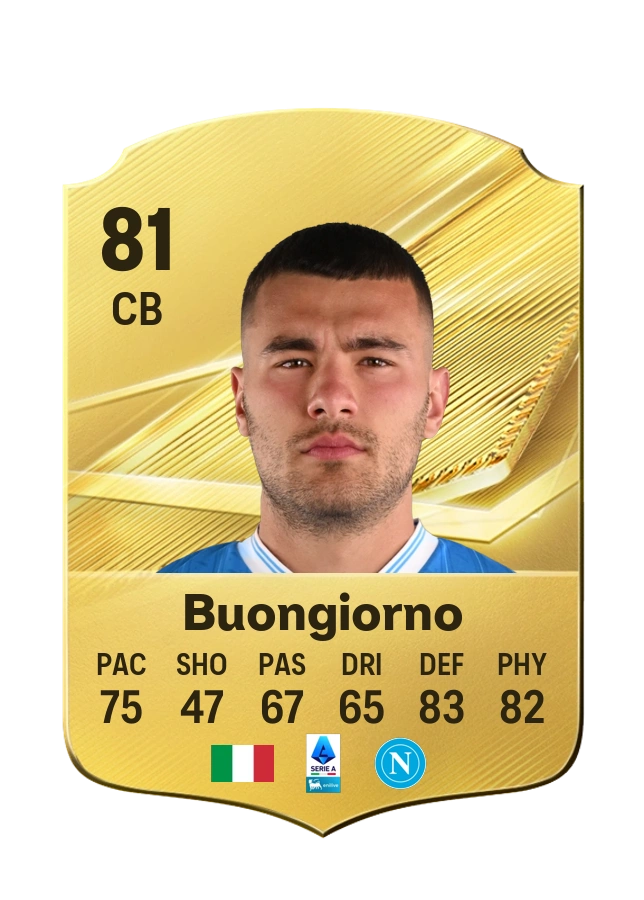 Alessandro Buongiorno، بطاقة Common، بتقييم 81