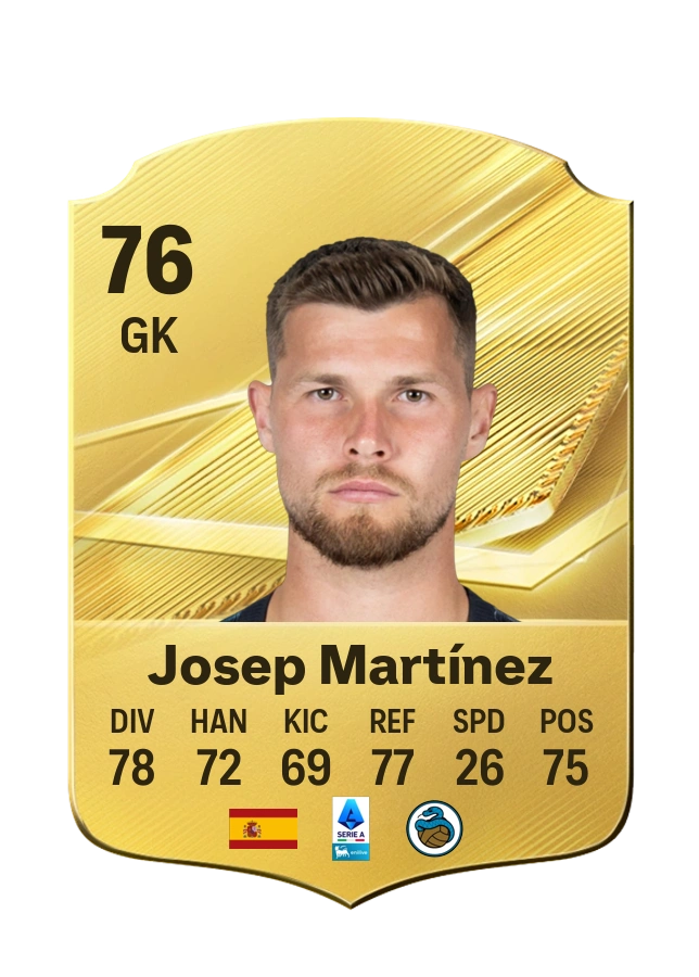 Josep Martínez, Common card, rated 76