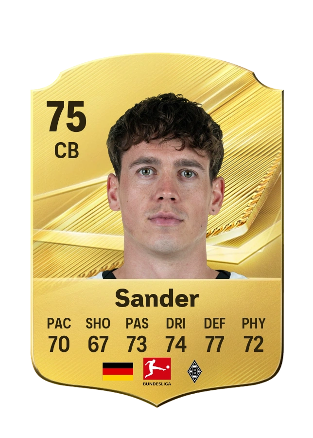 Philipp Sander, Common kartı, reyting 75