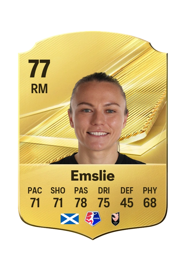 Claire Emslie, Common card, rated 77