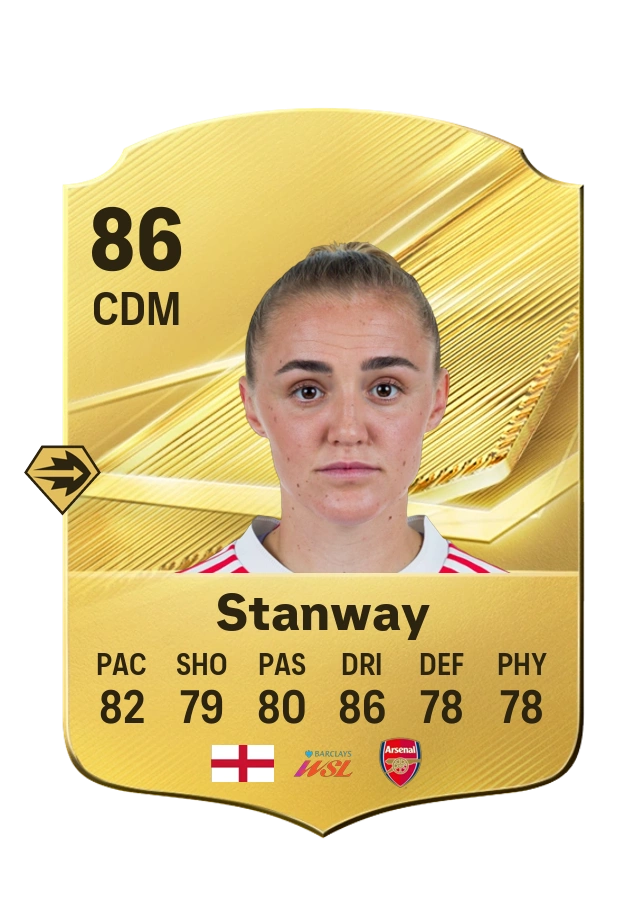Carta Common di Georgia Stanway, valutazione 86