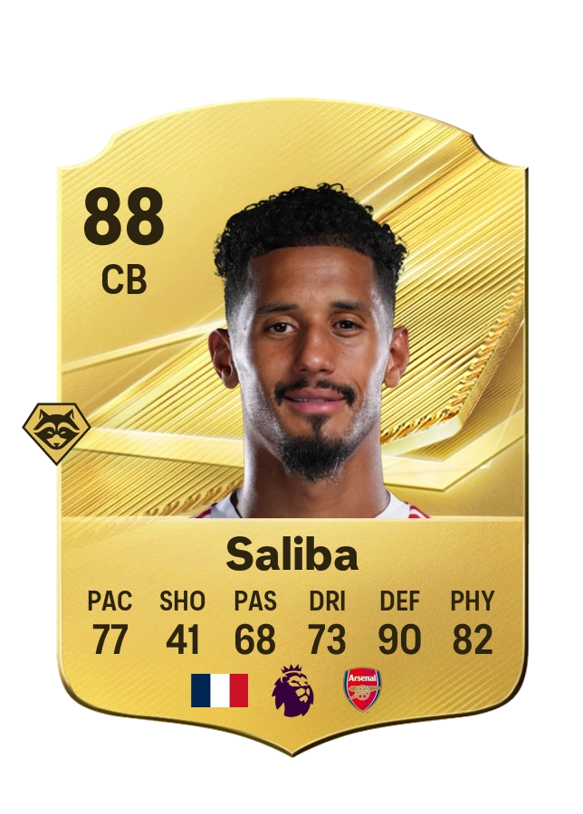 Carta Common di William Saliba, valutazione 88