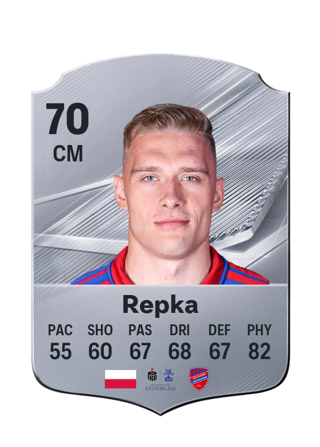 Oskar Repka, karta Common, ocena 70
