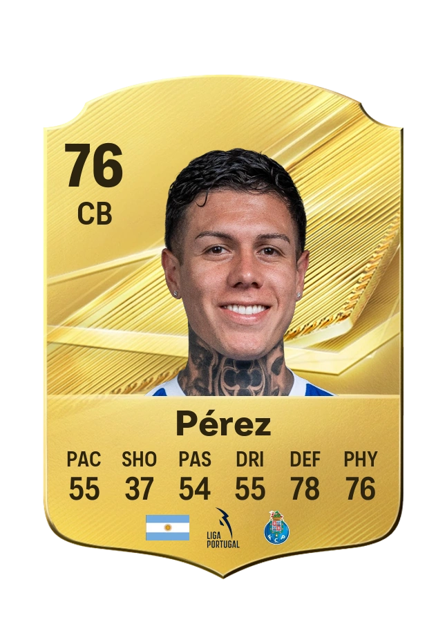 Nehuén Pérez, Common card, rated 76