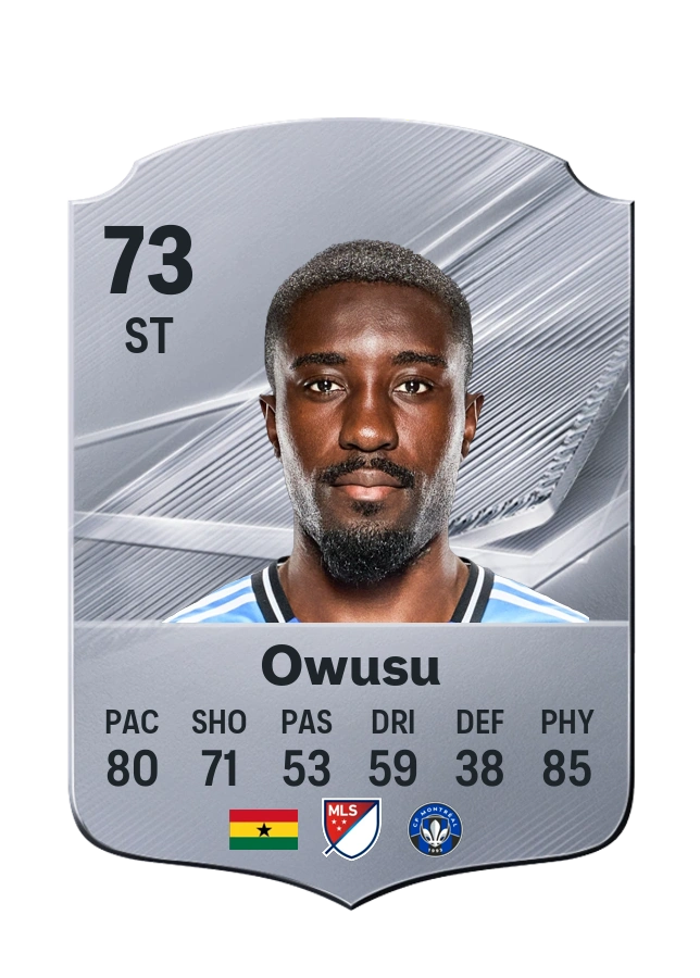 Prince Owusu, Common card, rated 73