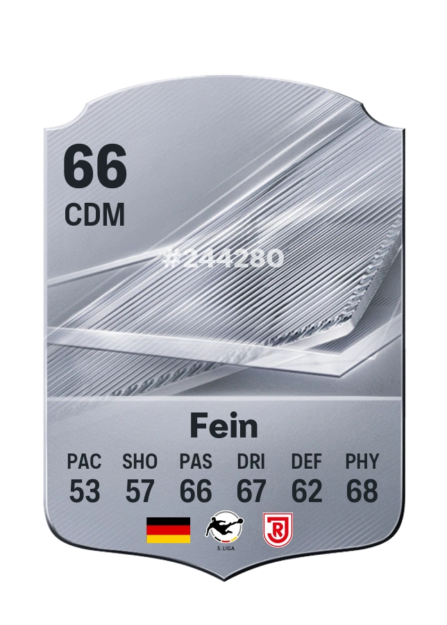 Adrian Fein, Common card, rated 66