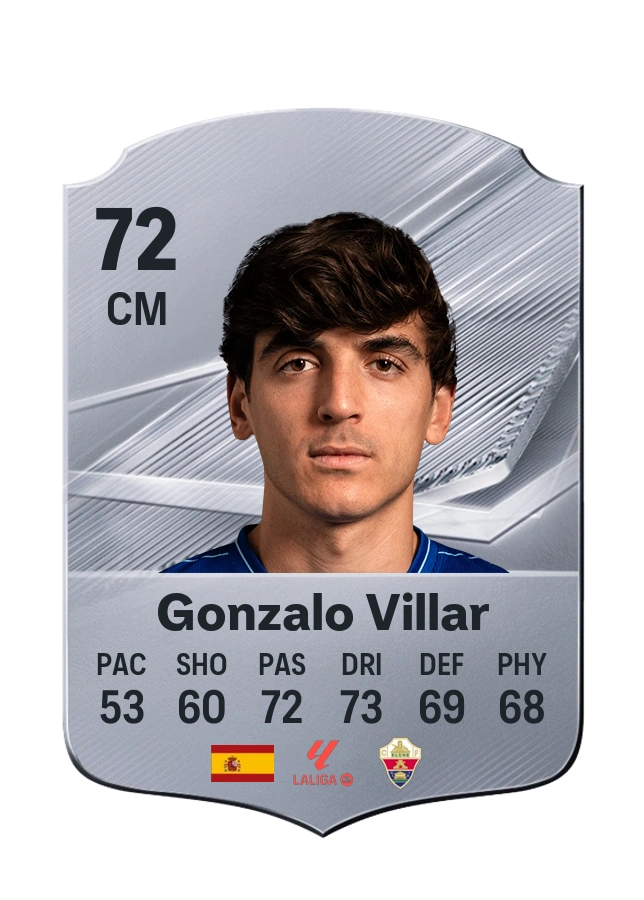 Carta Common di Gonzalo Villar, valutazione 72