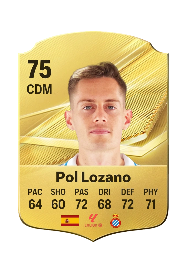 Pol Lozano, Common card, rated 75