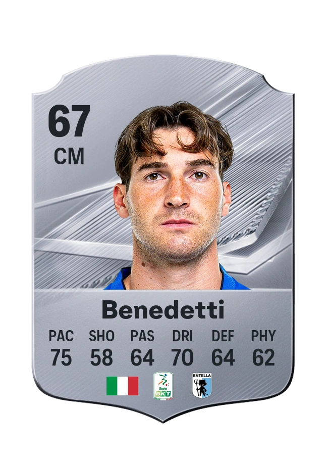 Leonardo Benedetti, Common card, rated 67