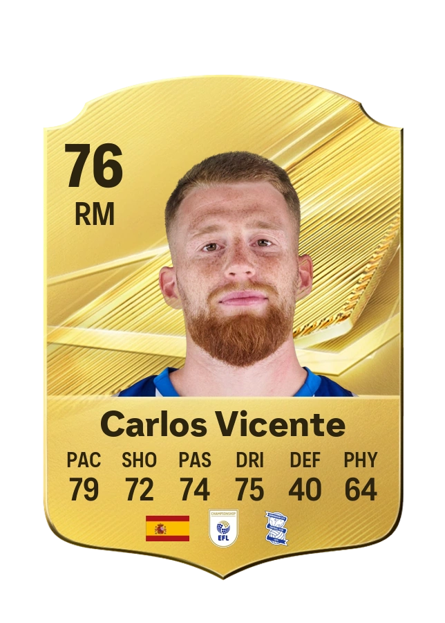 Carlos Vicente, karta Common, ocena 76