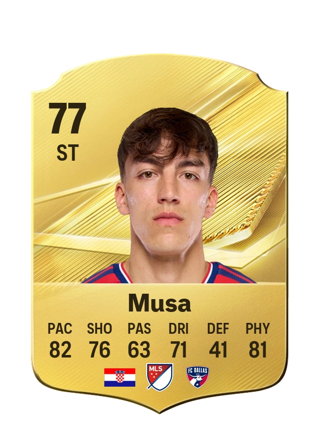 Petar Musa, Common card, rated 77