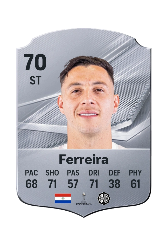 Sebastián Ferreira، بطاقة Common، بتقييم 70