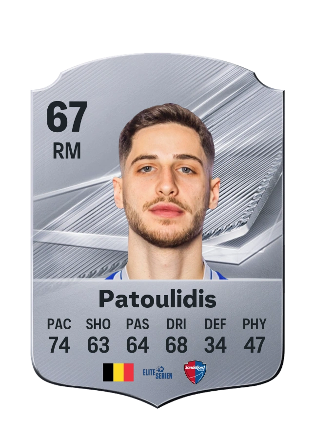 Evangelos Patoulidis, Common kartı, reyting 67