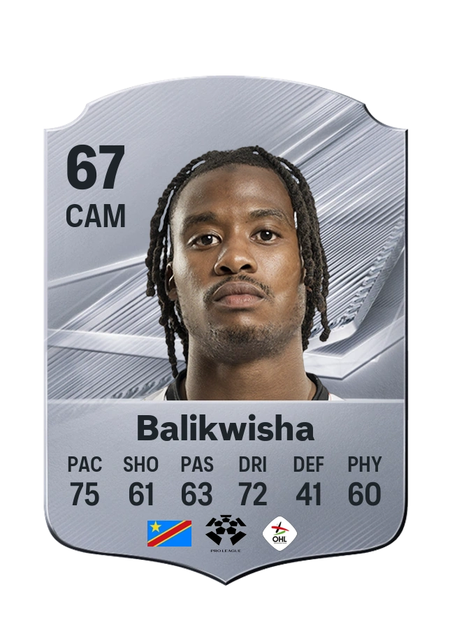 William Balikwisha, Common card, rated 67