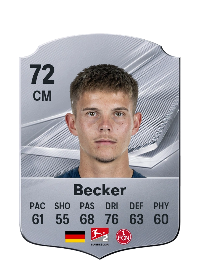 Finn Ole Becker, Common card, rated 72