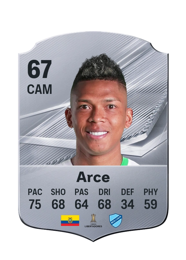 Billy Arce, Common-kaart, rating 67