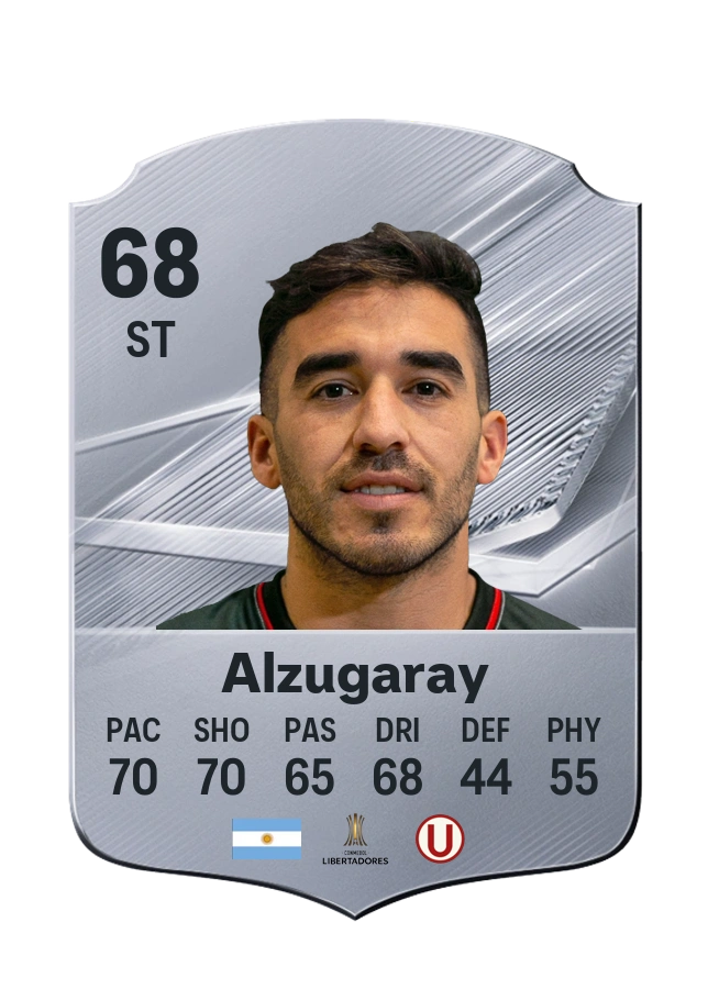 Lisandro Alzugaray, Common card, rated 68