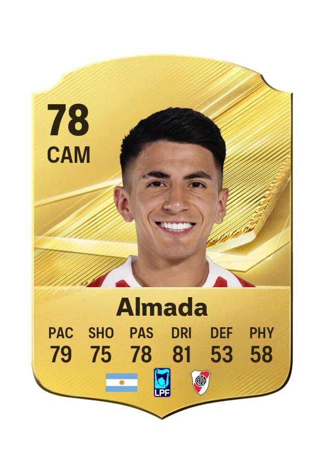 Thiago Almada، بطاقة Common، بتقييم 78