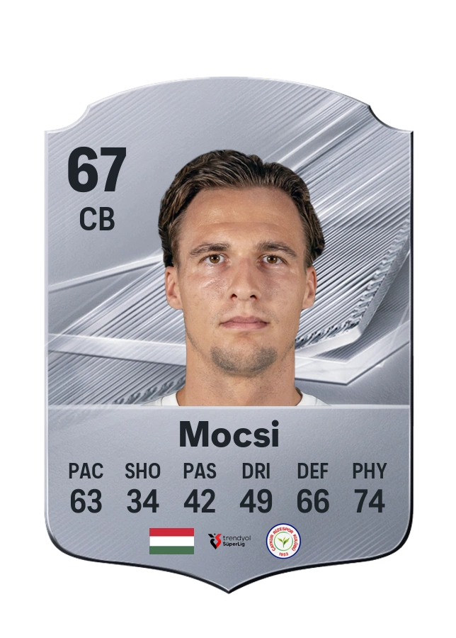 Attila Mocsi, Common card, rated 67