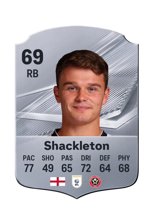 Jamie Shackleton, Common kartı, reyting 69