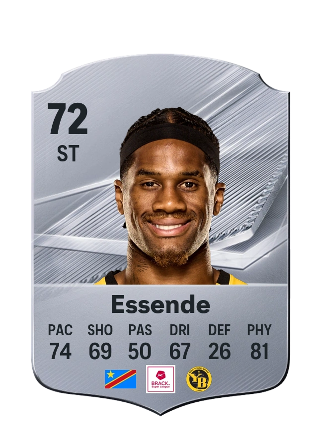 Samuel Essende, Common card, rated 72