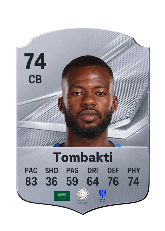 Hassan Tombakti، بطاقة Common، بتقييم 74
