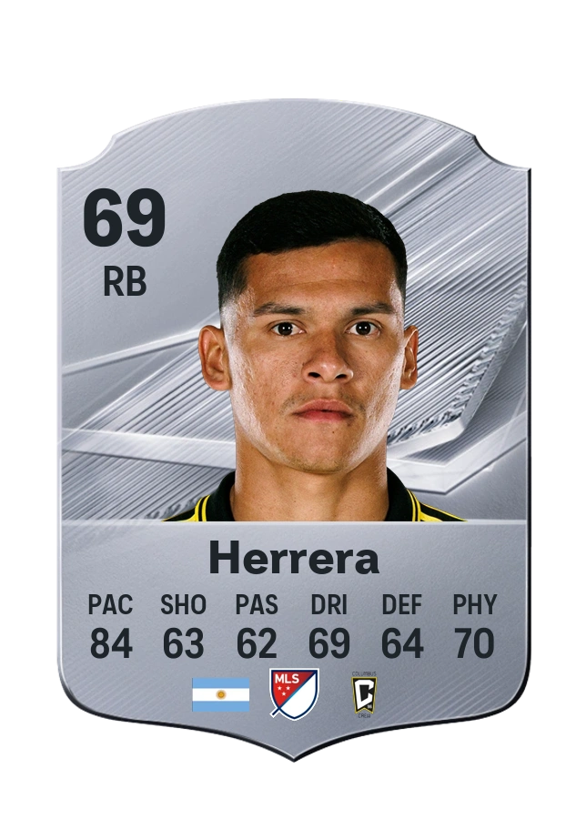 Andrés Herrera, Common card, rated 69