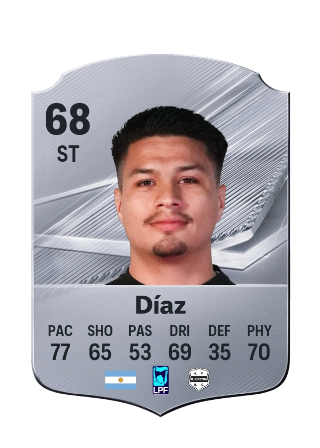 Carta Common de Alexander Díaz, overall 68