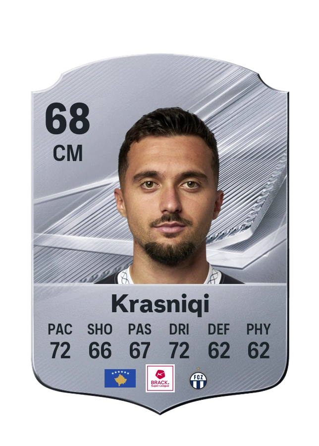 Bledian Krasniqi, Common card, rated 68