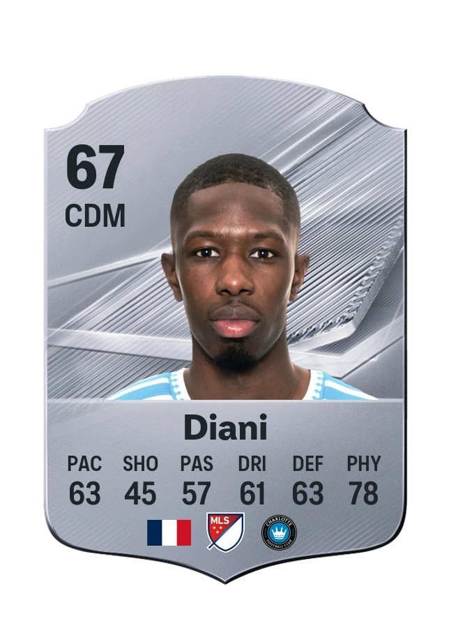 Djibril Diani, Common card, rated 67