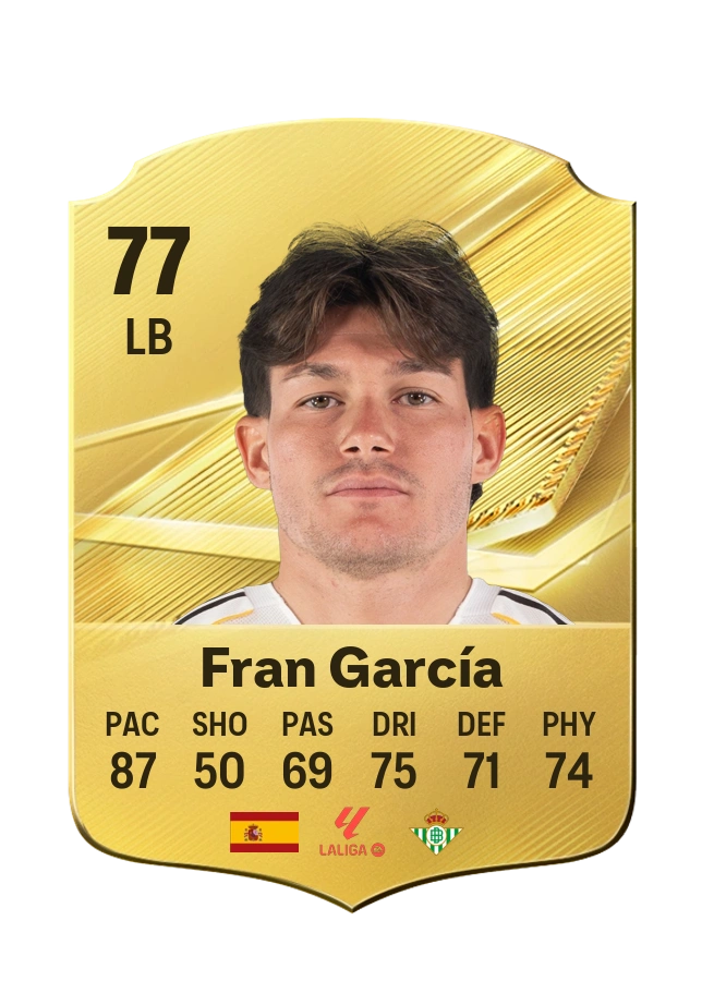 Fran García, Common card, rated 77